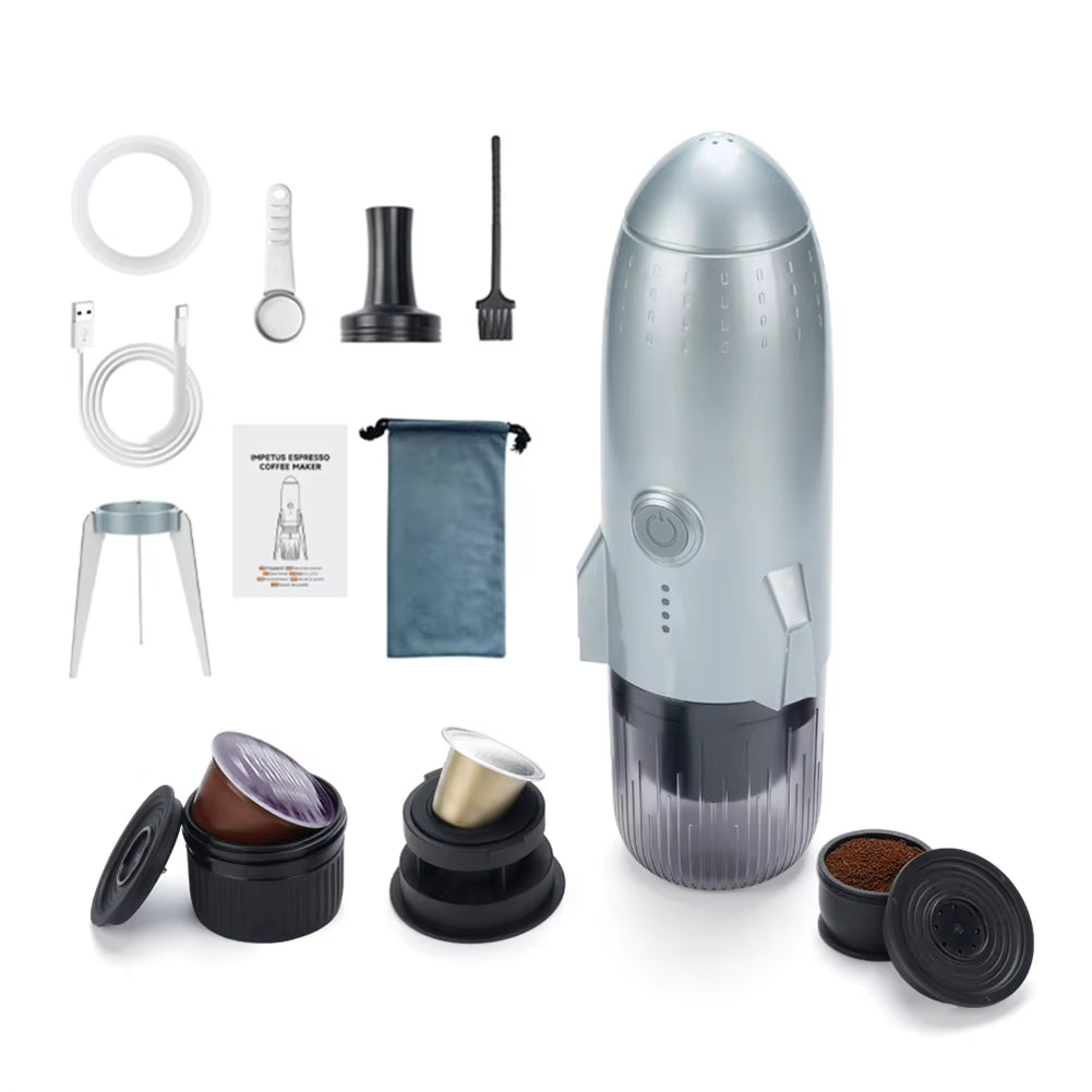 Explore the Future of Coffee with Our Multifunctional 3-In-1 Electric Espresso Maker - Perfect for On-the-Go Brewing!