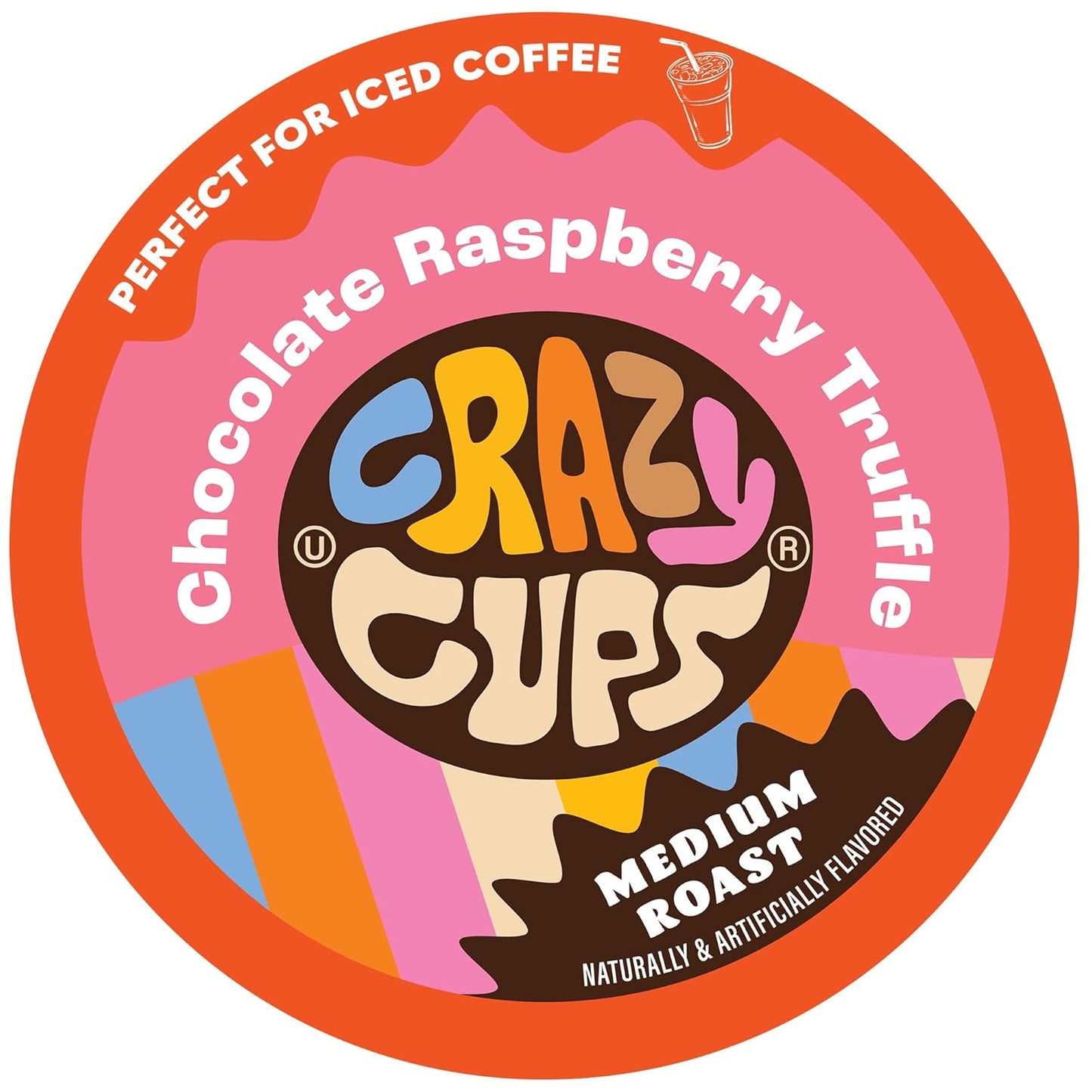 Flavored Coffee for Keurig K-Cup Machines, Chocolate Raspberry Truffle, Hot or Iced Drinks, 22 Count Single Serve, Recyclable Pods(Pack of 1)