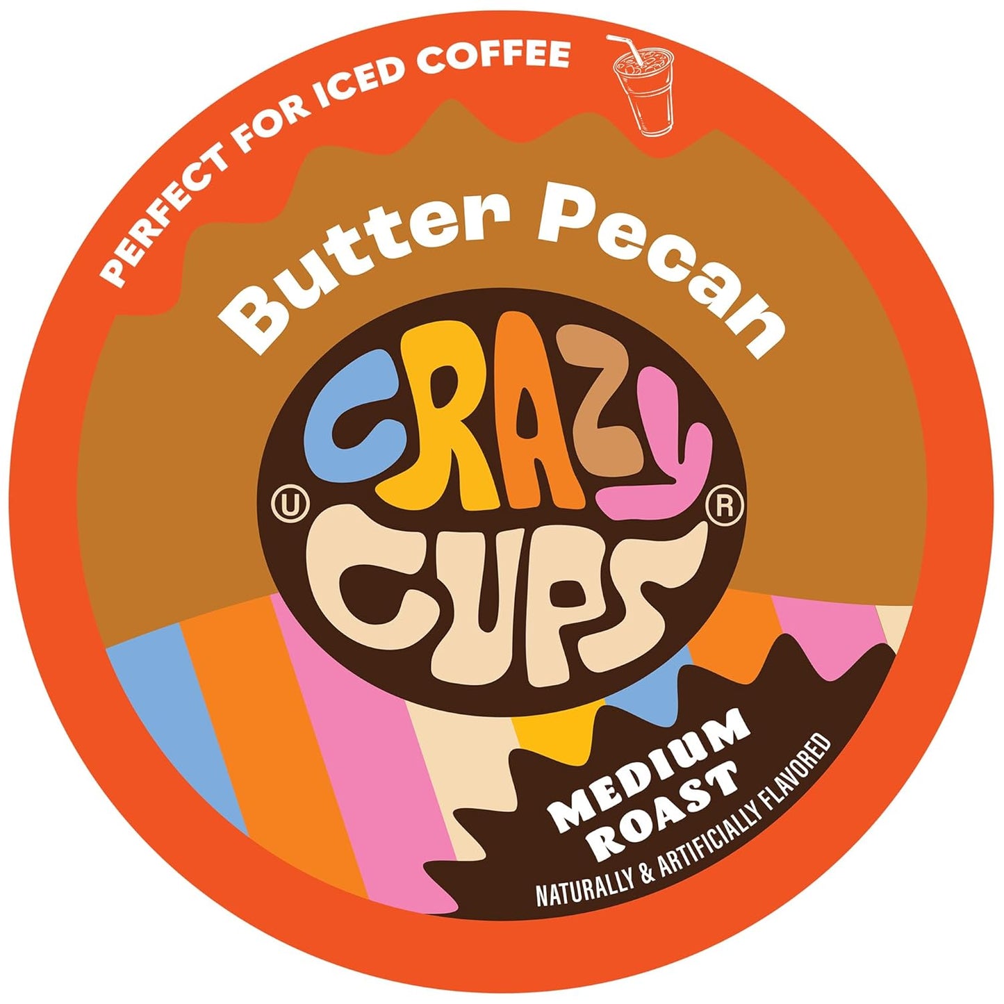 Flavored Coffee for Keurig K-Cup Machines, Butter Pecan Swirl, Hot or Iced Coffee, 22 Single Serve, Recyclable Pods(Pack of 1)