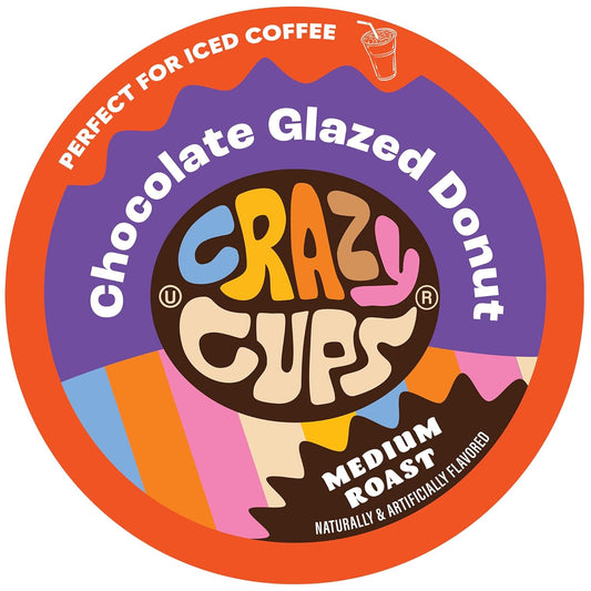 Flavored Coffee Pods, Chocolate Glazed Donut, Flavored Single Serve Coffee Capsules for All Keurig K Cups Coffee Makers, 22 Count (Pack of 1)