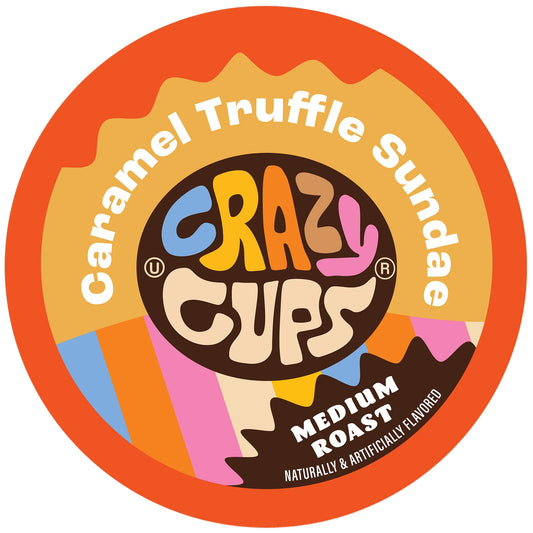 Caramel Truffle Sundae Coffee Pods, Medium Roast, 22 Count for Keurig K Cup Machines